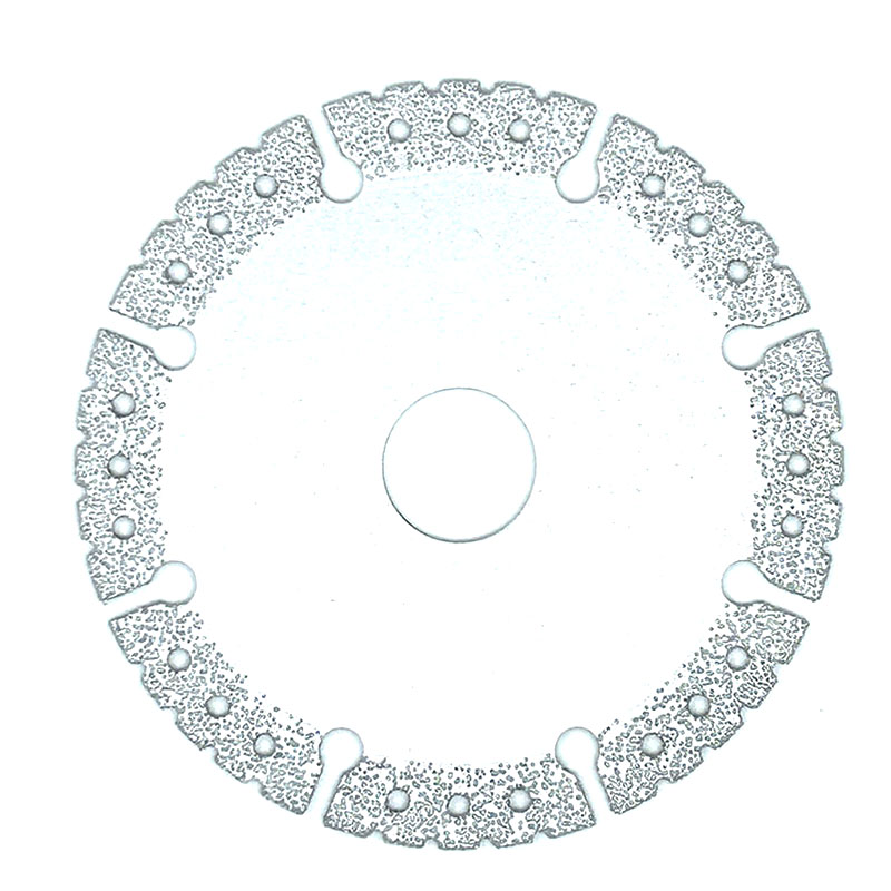 Diamond Saw blade with ultra-high vacuum brazed segment