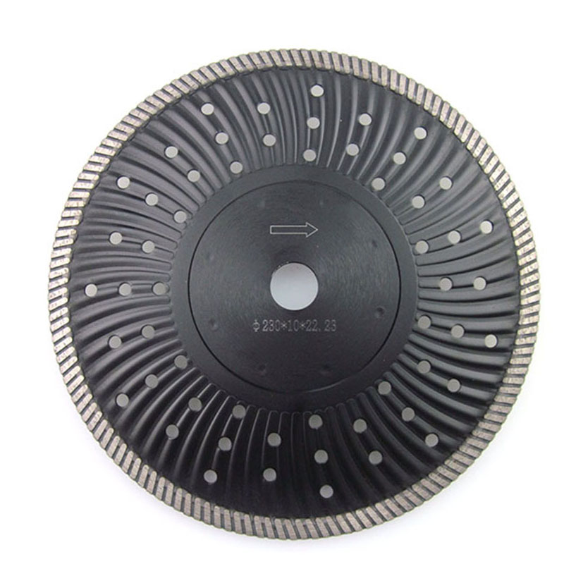 230mm Sinter Hot-Pressed Turbo Diamond Blade with Wave Core