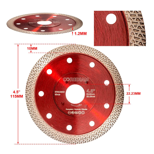 K Type Ceramic Tiles Cutting Disc