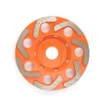 Diamond grinding cup wheel for concrete dry and wet grinding