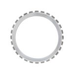 Ring saw blade with turbo segment