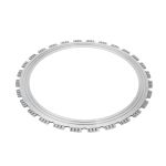 Ring saw blade with turbo segment