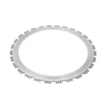 Ring saw blade with turbo segment