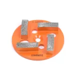 Round Grinding plate with flat segment