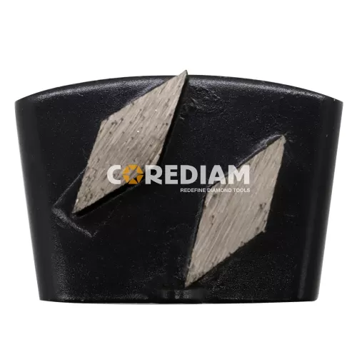 Placa de molienda de diamantes con espesor de segmento de 12 mm para molienda de concreto