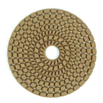 Wet stone diamond polishing pads